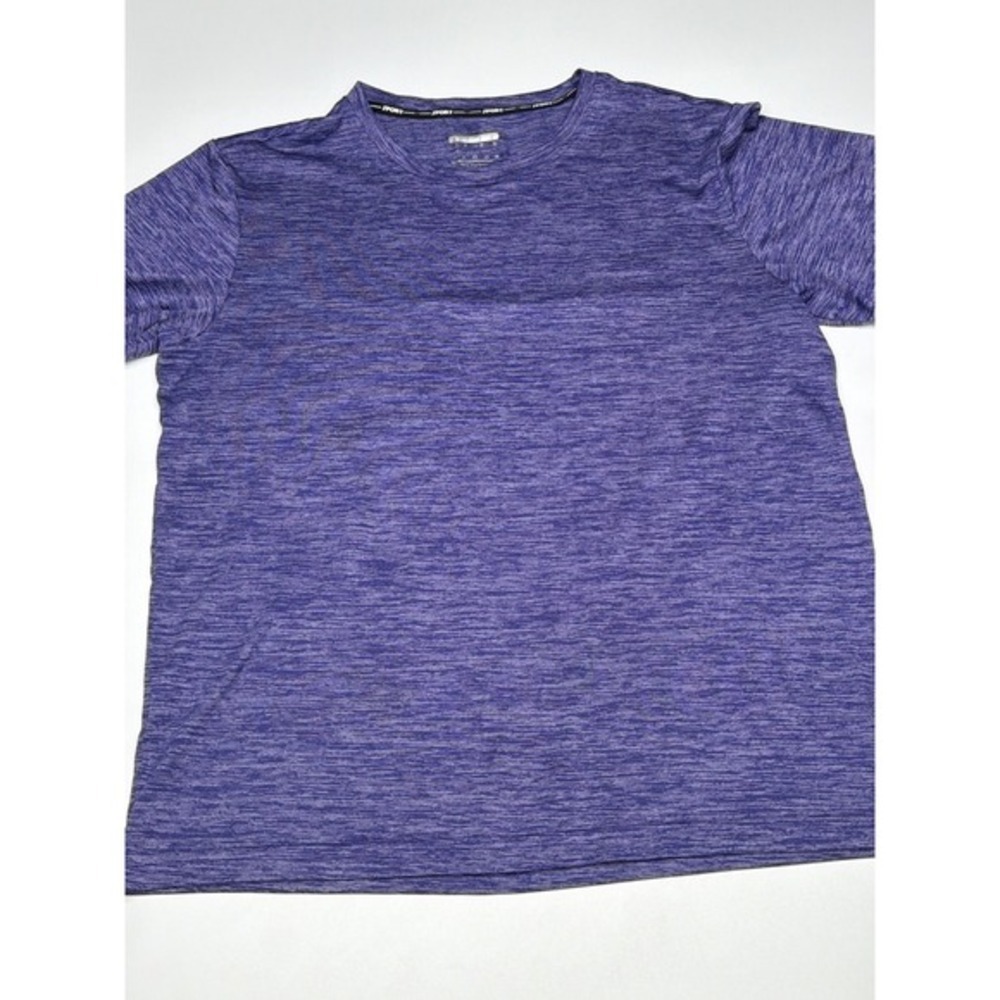 Men's Purple Athletic‎ T Shirt Short Sleeve Sport Casual Gym Activewear Medium